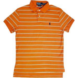 Polo Ralph Lauren Men Size S/P Orange Multicolor Custom Fit Short Sleeve Top